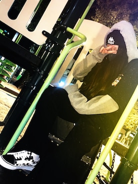 「Kappa（カッパ）のアイテム（帽子）」を使った、k u r u m iさん（レディース・164cm）の秋コーディネート