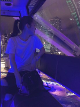 「ZARA（ザラ）のアイテム（Tシャツ/カットソー、ホワイト系）」を使った、jeremyさん（レディース）の春コーディネート