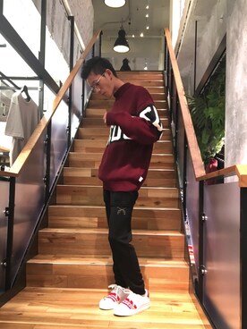 「roar（ロアー）のアイテム（パンツ）」を使った、そーふぃさん（メンズ・170cm）の夏コーディネート