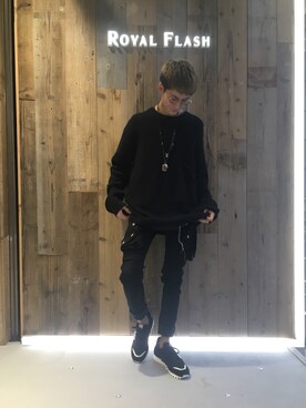 「UEG（ユーイージー）のアイテム」を使った、そーふぃさん（メンズ・170cm）の秋コーディネート