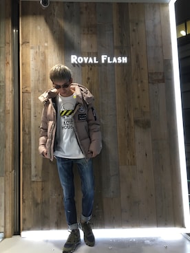 「オシャレパッソ」｜「アイテム（ダウンジャケット/コート）」を使った、そーふぃさん（メンズ・170cm）の秋コーディネート