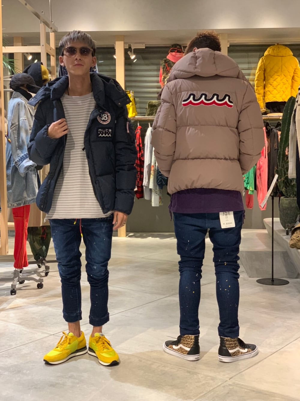 muta × 河田フェザー × ROYAL FLASH ダウンジャケット muta × 河田