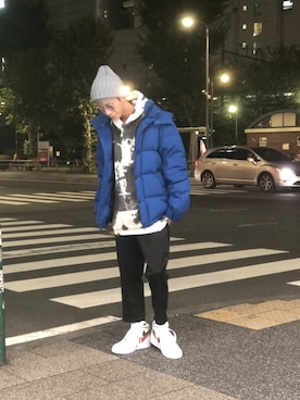 「ROYAL FLASH（ロイヤルフラッシュ）のアイテム（ニットキャップ/ビーニー）」を使った、そーふぃさん（メンズ・170cm）の秋コーディネート