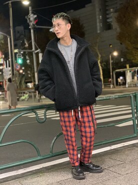 「BOW WOW（バウワウ）のアイテム（ブルゾン）」を使った、そーふぃさん（メンズ・170cm）の冬コーディネート