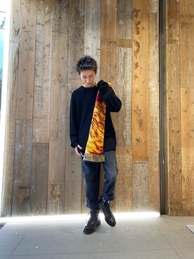 「RtA（アールティーエー）のアイテム」を使った、そーふぃさん（メンズ・170cm）の秋コーディネート