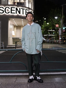 「Azuma.（アズマ）のアイテム（パンツ）」を使った、そーふぃさん（メンズ・170cm）の秋コーディネート
