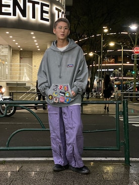 「Azuma.（アズマ）のアイテム（パンツ）」を使った、そーふぃさん（メンズ・170cm）の春コーディネート