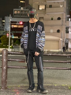 「JOHN LAWRENCE SULLIVAN（ジョンローレンスサリバン）のアイテム（トップス）」を使った、そーふぃさん（メンズ・170cm）の春コーディネート