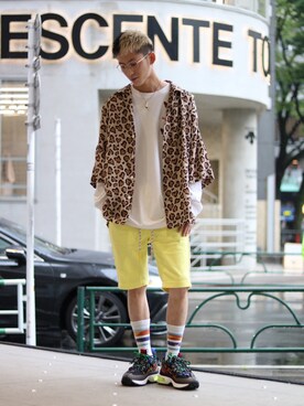 「DSQUARED2（ディースクエアード）のアイテム（シューズ）」を使った、そーふぃさん（メンズ・170cm）の春コーディネート