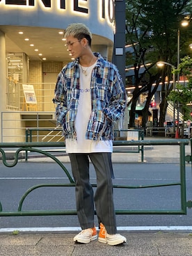 「Azuma.（アズマ）のアイテム」を使った、そーふぃさん（メンズ・170cm）の春コーディネート