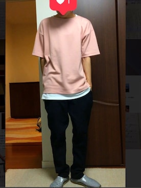 「アイテム（スリッポン、その他）」を使った、Yumaさん（メンズ・180cm）の夏コーディネート