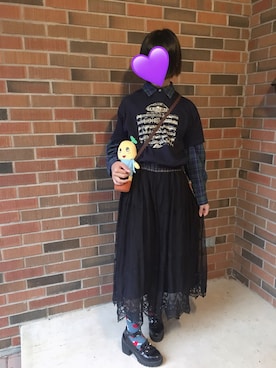 「Ollie（オーリー）のアイテム」を使った、鈴さん（レディース・163cm）の秋コーディネート