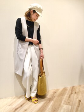 「story.（ストーリー）のアイテム」を使った、sa-kiiさん（レディース・159cm）の春コーディネート