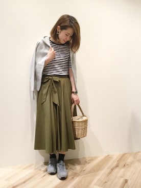 「NATURAL BEAUTY BASIC（ナチュラルビューティーベーシック）のアイテム」を使った、sa-kiiさん（レディース・159cm）の春コーディネート