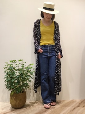 「ガラワンピース」｜sa-kiiさん（レディース・159cm）の春コーディネート