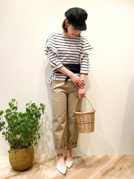 「Sono（ソーノ）のアイテム」を使った、sa-kiiさん（レディース・159cm）の春コーディネート