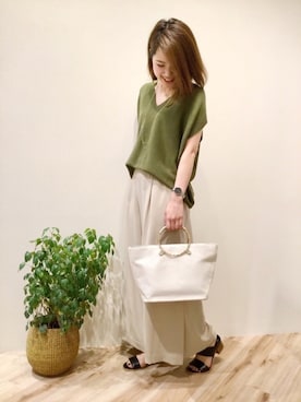 「mio notis（ミオノティス）のアイテム」を使った、sa-kiiさん（レディース・159cm）の春コーディネート