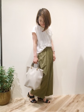 「mio notis（ミオノティス）のアイテム」を使った、sa-kiiさん（レディース・159cm）の夏コーディネート