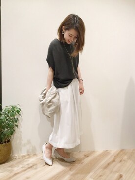 「Moname（モナーム）のアイテム（ジャケット/アウター）」を使った、sa-kiiさん（レディース・159cm）の夏コーディネート