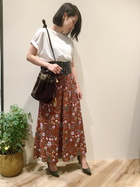 「NE QUITTEZ PAS!（ヌキテパ）のアイテム（バッグ）」を使った、sa-kiiさん（レディース・159cm）の夏コーディネート