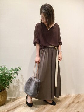 「mio notis（ミオノティス）のアイテム」を使った、sa-kiiさん（レディース・159cm）の夏コーディネート