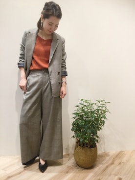 「ANEMONE（アネモネ）のアイテム」を使った、sa-kiiさん（レディース・159cm）の秋コーディネート