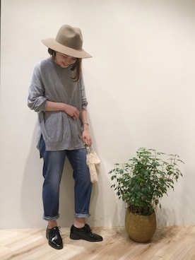 「Moname（モナーム）のアイテム」を使った、sa-kiiさん（レディース・159cm）の秋コーディネート