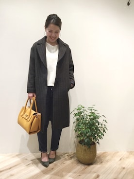 「Moname（モナーム）のアイテム」を使った、sa-kiiさん（レディース・159cm）の秋コーディネート