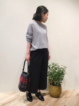 「MUUN（ムーニュ）のアイテム」を使った、sa-kiiさん（レディース・159cm）の秋コーディネート