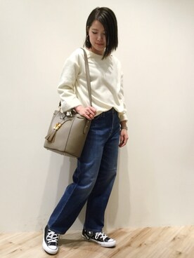 「Moname（モナーム）のアイテム」を使った、sa-kiiさん（レディース・159cm）の秋コーディネート