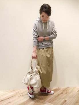 「nicholson&nicholson（ニコルソンアンドニコルソン）のアイテム」を使った、sa-kiiさん（レディース・159cm）の冬コーディネート