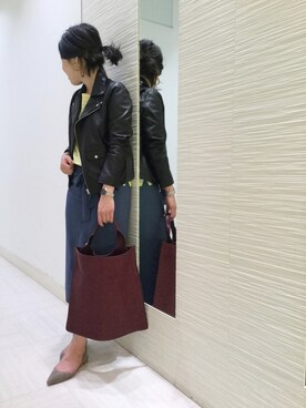 「arron（アローン）のアイテム」を使った、sa-kiiさん（レディース・159cm）の春コーディネート