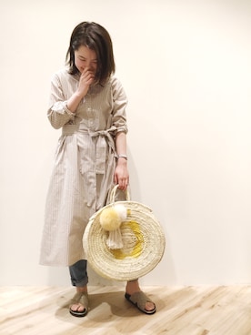 「Moname（モナーム）のアイテム」を使った、sa-kiiさん（レディース・159cm）の春コーディネート