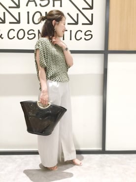 「story.（ストーリー）のアイテム」を使った、sa-kiiさん（レディース・159cm）の夏コーディネート