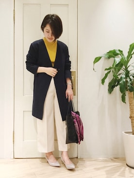 「PROTCOL（プロトコル）のアイテム」を使った、sa-kiiさん（レディース・159cm）の秋コーディネート