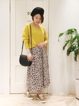 「YAHKI（ヤーキ）のアイテム」を使った、sa-kiiさん（レディース・159cm）の秋コーディネート