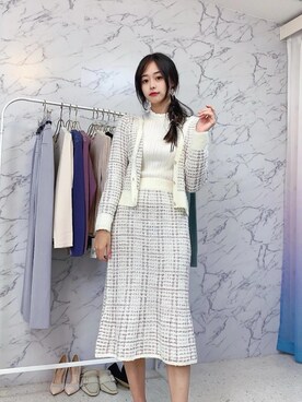 「PROPORTION BODY DRESSING（プロポーションボディドレッシング）のアイテム（ワンピース/ドレス）」を使った、susu2020さん（レディース・166cm）の秋コーディネート