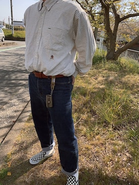 「アイテム（財布）」を使った、12min15sさん（メンズ・173cm）の春コーディネート