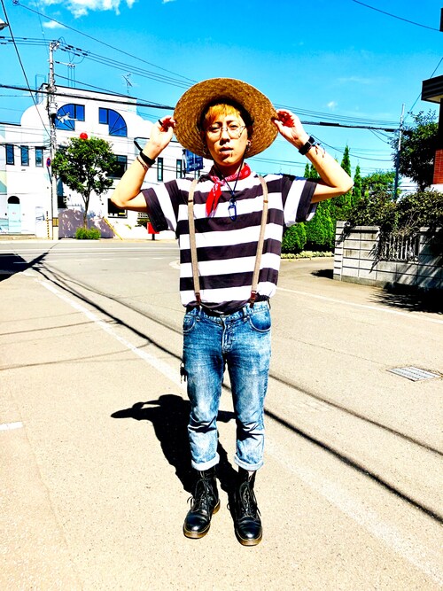 麦わら帽子 の人気ファッションコーディネート 髪型 モヒカン Sciaky