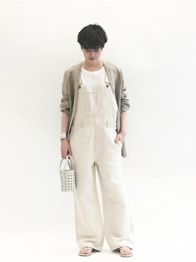 「アイテム（サンダル、ゴールド系）」を使った、KIKUさん（レディース・160cm）の春コーディネート