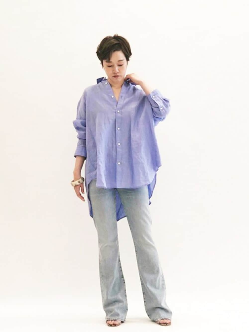 nyoshi203 plage Linen Big シャツ Linen Big シャツ（シャツ／ブラウス）｜Plage（プラージュ）の通販