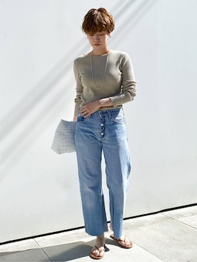 「plage（プラージュ）のアイテム（アクセサリー）」を使った、KIKUさん（レディース・160cm）の春コーディネート