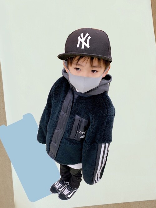 Adidas アディダス のノーカラージャケットを使ったキッズ人気ファッションコーディネート Sciaky