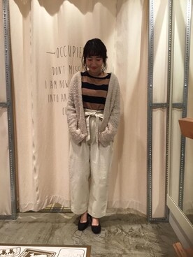 「coenスタッフスタイリング」｜「アイテム（パンプス）」を使った、和泉さん（レディース・157cm）の秋コーディネート