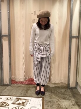 「coenスタッフスタイリング」｜「アイテム（レッグウェア）」を使った、和泉さん（レディース・157cm）の冬コーディネート