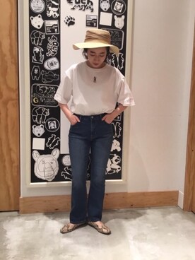 「coen」｜和泉さん（レディース・157cm）の春コーディネート