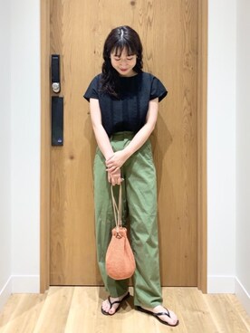 和泉さん(レディース・157cm)の夏コーディネート