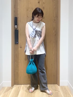 和泉さん(レディース・157cm)の夏コーディネート