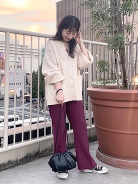 和泉さん（レディース・157cm）の秋コーディネート