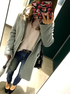 「a.v.v（アーヴェヴェ）のアイテム（その他アウター）」を使った、み。さん（レディース・154cm）の春コーディネート